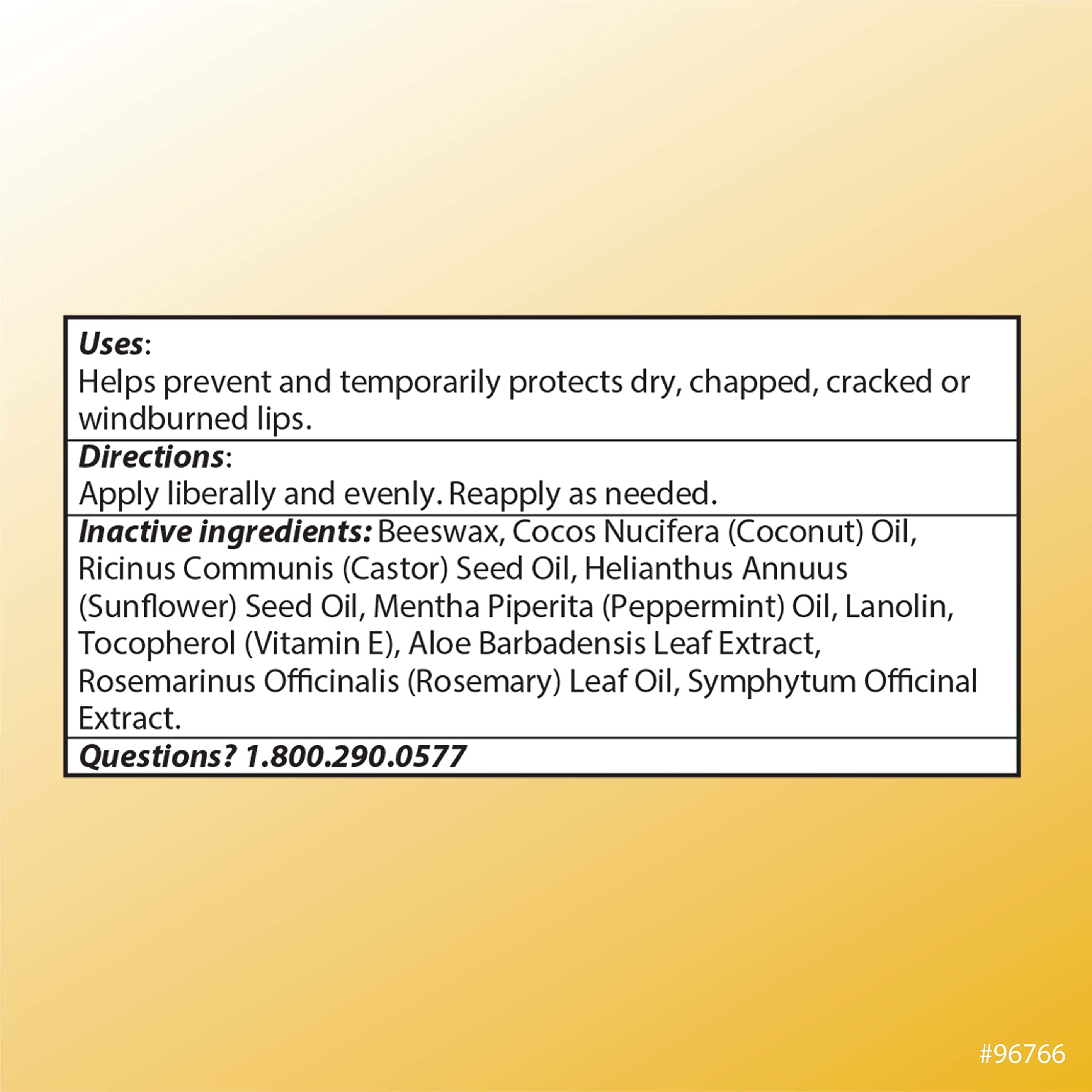 Quality Choice Beeswax Lip Balm All Natural 2 Tubes 0.15oz Each (1)